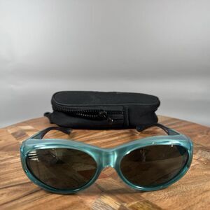 Cocoons Sunglasses‎ Aqua Fitover Streamline Blue Black W/ Case
